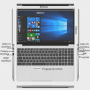 CENAVA F152 Notebook, 15.6 inch, 12GB+512GB, Fingerprint Unlock, Windows 10 Intel Celeron J4105 Quad Core 1.5-2.5GHz, Support TF Card & Bluetooth & WiFi & HDMI, US Plug(Silver)