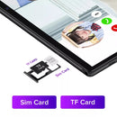 S3 4G Phone Call Tablet PC, 10.1 inch, 2GB+32GB, 2.5D Curved Screen Android 10.0 Unisoc SC9863A Octa-core Cortex A55 1.6GHz, Support Dual SIM / WiFi / Bluetooth / GPS / OTG (Black+Blue)