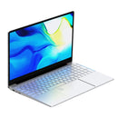 HONGSAMDE F158G Notebook, 15.6 inch, 12GB+128GB, Fingerprint Unlock, Windows 10 Intel Celeron J4125 Quad Core 2.0-2.5GHz, Support TF Card & Bluetooth & WiFi & HDMI, US Plug(Silver)