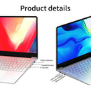 HONGSAMDE F158G Notebook, 15.6 inch, 12GB+512GB, Fingerprint Unlock, Windows 10 Intel Celeron J4125 Quad Core 2.0-2.5GHz, Support TF Card & Bluetooth & WiFi & HDMI, US Plug(Silver)