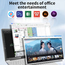 HONGSAMDE F158G Notebook, 15.6 inch, 12GB+512GB, Fingerprint Unlock, Windows 10 Intel Celeron J4125 Quad Core 2.0-2.5GHz, Support TF Card & Bluetooth & WiFi & HDMI, US Plug(Silver)
