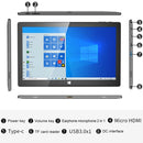 Jumper EZpad 8 Tablet PC, 10.1 inch, 4GB+64GB, Windows 10 Intel Celeron N3350 Dual Core, Support TF Card & Bluetooth & Dual WiFi & Micro HDMI, EU Plug (Black+Grey)