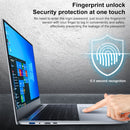 HONGSAMDE HSDQ156 Ultrabook, 15.6 inch, 12GB+512GB, Fingerprint Unlock, Windows 10 Intel Celeron J4115 Quad Core, Support TF Card & HDMI, US Plug(Silver)