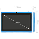 Q88 Kids Education Tablet PC, 7.0 inch, 512MB+8GB, Android 4.4 Allwinner A33 Quad Core, WiFi, Bluetooth, OTG, FM, Dual Camera, with Silicone Case (Blue)