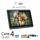 Q88 Kids Education Tablet PC, 7.0 inch, 1GB+8GB, Android 4.4 Allwinner A33 Quad Core, WiFi, Bluetooth, OTG, FM, Dual Camera, with Silicone Case (Blue)