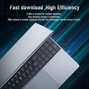 HONGSAMDE HSDQ156 Ultrabook, 15.6 inch, 8GB+128GB, Windows 10 Intel Celeron J3455 Quad Core Up to 2.5GHz, Support TF Card & Bluetooth & Dual WiFi & Mini HDMI, US Plug(Silver)