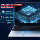 HONGSAMDE HSDQ156 Ultrabook, 15.6 inch, 8GB+128GB, Windows 10 Intel Celeron J3455 Quad Core Up to 2.5GHz, Support TF Card & Bluetooth & Dual WiFi & Mini HDMI, US Plug(Silver)