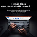 HONGSAMDE HSDQ156 Ultrabook, 15.6 inch, 8GB+512GB, Windows 10 Intel Celeron J3455 Quad Core Up to 2.5GHz, Support TF Card & Bluetooth & Dual WiFi & Mini HDMI, US Plug (Silver)