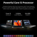 CHUWI CoreBook X Laptop, 14 inch, 8GB+512GB, Windows 10 Home, Intel Core i5-8259U Quad Core 2.3GHz-3.8GHz, Support Dual Band WiFi / Bluetooth / TF Card Extension (Dark Gray)