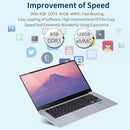 Hongsamde Ultrabook, 15.6 inch, 8GB+128GB, Windows 10 OS, Intel Celeron J3455 Quad Core, Support WiFi / Bluetooth / TF Card Extension / Mini HDMI(Silver)