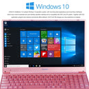 CENAVA F151 Ultrabook, 15.6 inch, 12GB+1TB, Windows 10 Intel Celeron J4105 Quad Core Up to 2.5GHz, Support TF Card & Bluetooth & Dual WiFi & Mini HDMI, US Plug(Rose Gold)