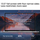 Xiaomi RedmiBook 13 Laptop, 13.3 inch, 16GB+512GB, Windows 10 Chinese Version, AMD Ryzen 5 4500U Hexa Core up to 4.0GHz, Support Dual Band WiFi / Bluetooth / HDMI(Silver)