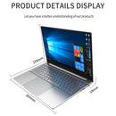 HONGSAMDE F158G Notebook, 15.6 inch, 8GB+256GB, Windows 10 Intel Core i3-6157U Dual Core Up to 2.40 GHz, Support TF Card & Bluetooth & WiFi & Micro HDMI, US Plug(Silver)