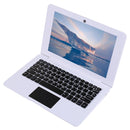 A64 10.1 inch Laptop, 2GB+16GB, Android 7.1, Allwinner A64 Quad Core CPU 1.3Ghz, Support Bluetooth & WiFi & HDMI, EU Plug(White)