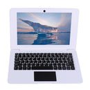 A64 10.1 inch Laptop, 2GB+32GB, Android 7.1, Allwinner A64 Quad Core CPU 1.3Ghz, Support Bluetooth & WiFi & HDMI, EU Plug(White)