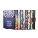 Colors Butterfly Print Horizontal Flip PU Leather Protective Case for Amazon Kindle Paperwhite 1 & 2 & 3 with Sleep / Wake-up