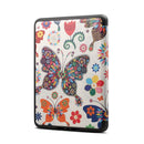 Colors Butterfly Pattern Horizontal Flip PU Leather Protective Case for Amazon Kindle Paperwhite 4 (2018), with Sleep & Wake-up Function