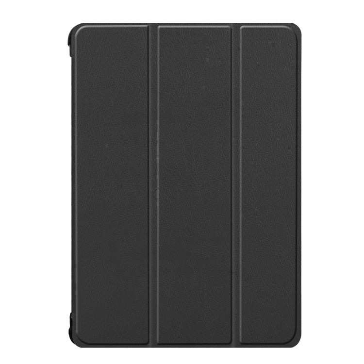 Custer Texture Horizontal Deformation Flip Leather Case for Lenovo Tab P10 10.1 inch with Three-folding Holder & Sleep / Wake-up Function (Black)