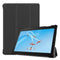 Custer Texture Horizontal Deformation Flip Leather Case for Lenovo Tab P10 10.1 inch with Three-folding Holder & Sleep / Wake-up Function (Black)