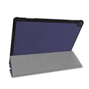 Custer Texture Horizontal Deformation Flip Leather Case for Lenovo Tab P10 10.1 inch with Three-folding Holder & Sleep / Wake-up Function (Blue)