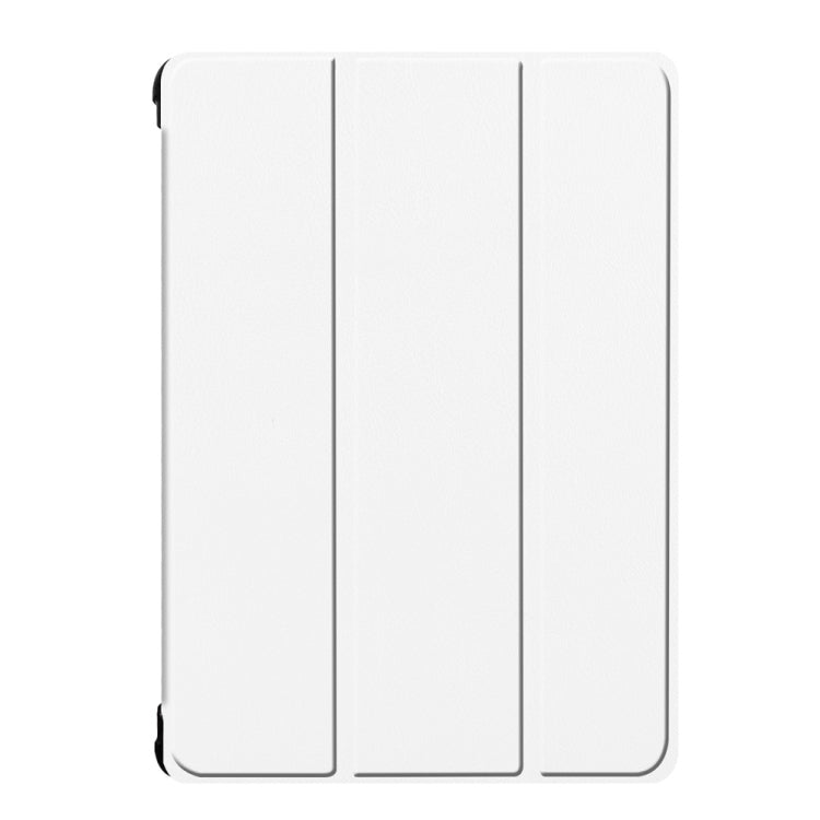 Custer Texture Horizontal Deformation Flip Leather Case for Lenovo Tab P10 10.1 inch with Three-folding Holder & Sleep / Wake-up Function (White)