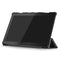 3-folding Custer Texture Deformation Flip Leather Case for Lenovo Tab M10 TB-X605F / X505F(Black)