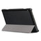 3-folding Custer Texture Deformation Flip Leather Case for Lenovo Tab M10 TB-X605F / X505F(Black)
