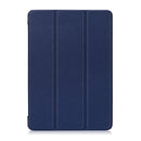 3-folding Custer Texture Deformation Flip Leather Case for Lenovo Tab M10 TB-X605F / X505F(Dark Blue)