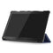 3-folding Custer Texture Deformation Flip Leather Case for Lenovo Tab M10 TB-X605F / X505F(Dark Blue)