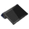 3-folding Custer Texture Deformation Flip Leather Case for Lenovo Tab M10 TB-X605F / X505F(Dark Blue)