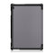 3-folding Custer Texture Deformation Flip Leather Case for Lenovo Tab M10 TB-X605F / X505F(Grey)