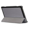 3-folding Custer Texture Deformation Flip Leather Case for Lenovo Tab M10 TB-X605F / X505F(Grey)