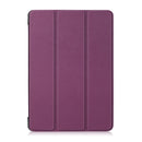 3-folding Custer Texture Deformation Flip Leather Case for Lenovo Tab M10 TB-X605F / X505F(Purple)