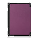 3-folding Custer Texture Deformation Flip Leather Case for Lenovo Tab M10 TB-X605F / X505F(Purple)