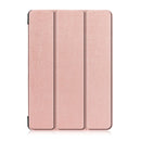 3-folding Custer Texture Deformation Flip Leather Case for Lenovo Tab M10 TB-X605F / X505F(Rose Gold)