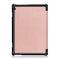 3-folding Custer Texture Deformation Flip Leather Case for Lenovo Tab M10 TB-X605F / X505F(Rose Gold)