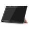 3-folding Custer Texture Deformation Flip Leather Case for Lenovo Tab M10 TB-X605F / X505F(Rose Gold)