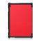 3-folding Custer Texture Deformation Flip Leather Case for Lenovo Tab M10 TB-X605F / X505F(Red)