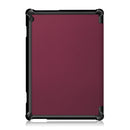 3-folding Custer Texture Deformation Flip Leather Case for Lenovo Tab M10 TB-X605F / X505F(Wine Red)