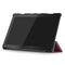 3-folding Custer Texture Deformation Flip Leather Case for Lenovo Tab M10 TB-X605F / X505F(Wine Red)
