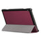 3-folding Custer Texture Deformation Flip Leather Case for Lenovo Tab M10 TB-X605F / X505F(Wine Red)