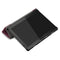 3-folding Custer Texture Deformation Flip Leather Case for Lenovo Tab M10 TB-X605F / X505F(Wine Red)