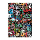 Coloured Drawing Pattern Horizontal Deformation Flip Leather Case for Lenovo Tab M10, with Three-folding Holder (Scrawl Pattern)