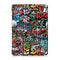 Coloured Drawing Pattern Horizontal Deformation Flip Leather Case for Lenovo Tab M10, with Three-folding Holder (Scrawl Pattern)