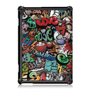 Coloured Drawing Pattern Horizontal Deformation Flip Leather Case for Lenovo Tab M10, with Three-folding Holder (Scrawl Pattern)