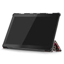 Coloured Drawing Pattern Horizontal Deformation Flip Leather Case for Lenovo Tab M10, with Three-folding Holder (Scrawl Pattern)