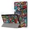 Coloured Drawing Pattern Horizontal Deformation Flip Leather Case for Lenovo Tab M10, with Three-folding Holder (Scrawl Pattern)