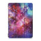 Coloured Drawing Pattern Horizontal Deformation Flip Leather Case for Lenovo Tab M10, with Three-folding Holder (Galactics Pattern)