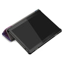 Coloured Drawing Pattern Horizontal Deformation Flip Leather Case for Lenovo Tab M10, with Three-folding Holder (Galactics Pattern)