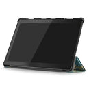 Coloured Drawing Pattern Horizontal Deformation Flip Leather Case for Lenovo Tab M10, with Three-folding Holder (Prunus Pattern)